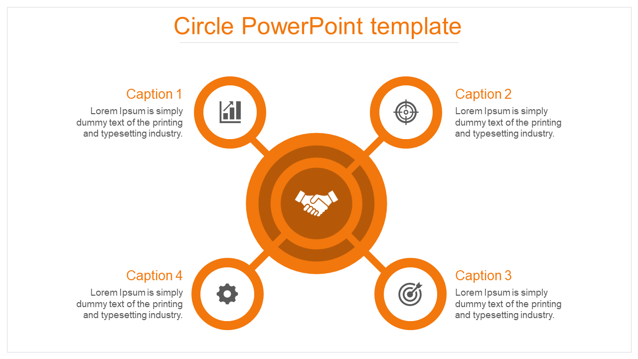 Free - Corporate Circle PowerPoint Template For Presentation